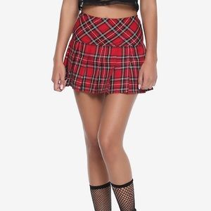 royal bones plaid skirt